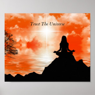 Poster Citez spirituelle inspirante de l'univers