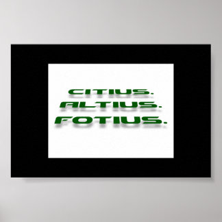 Poster Citoyen. Altius. Fortius