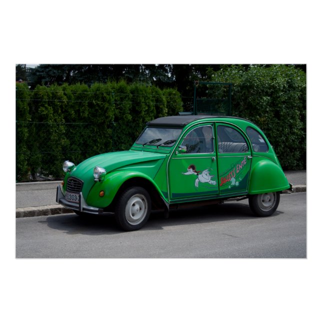 Poster Citroen 2 CV Sauss Ente (Devant)