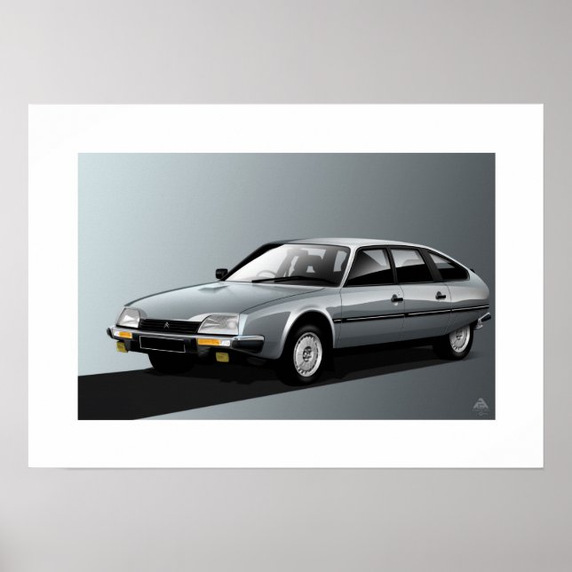 Poster Citroen CX GTI (Devant)