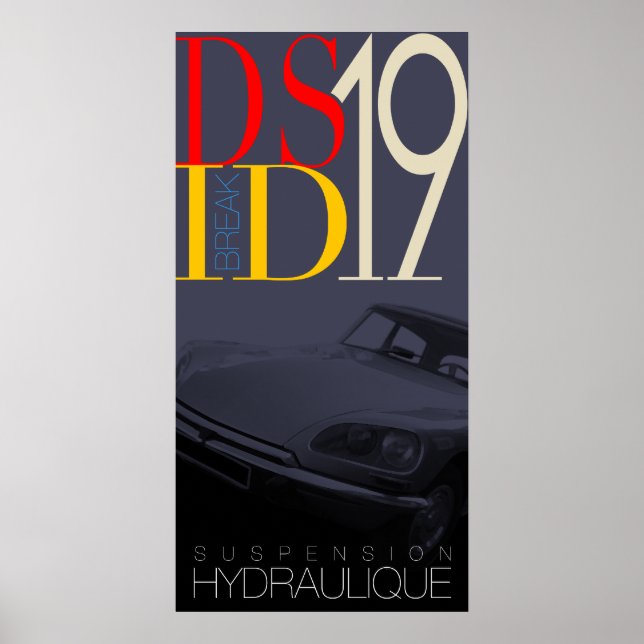 Poster Citroen DS (Devant)
