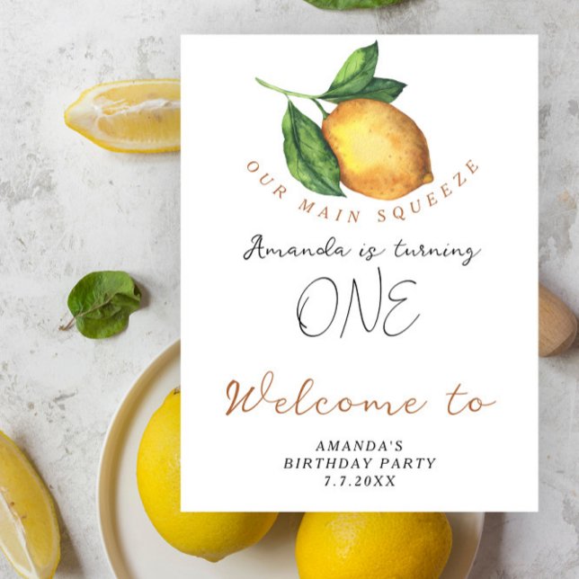 Poster Citron 1er anniversaire (Créateur téléchargé)