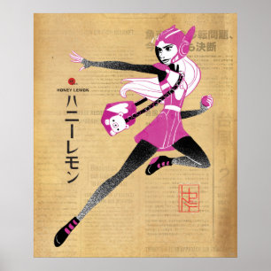 Poster Citron de miel sur la course