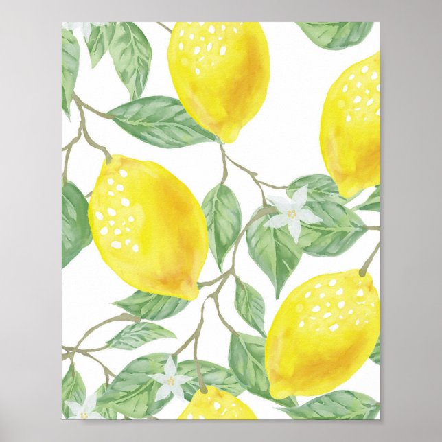 Poster citron vert feuille (Devant)