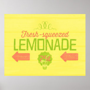 Poster Citronade fraîche taillée