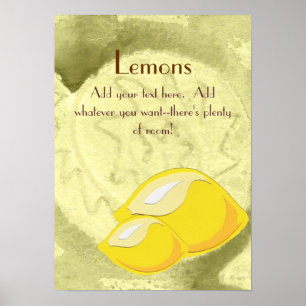 Poster citrons