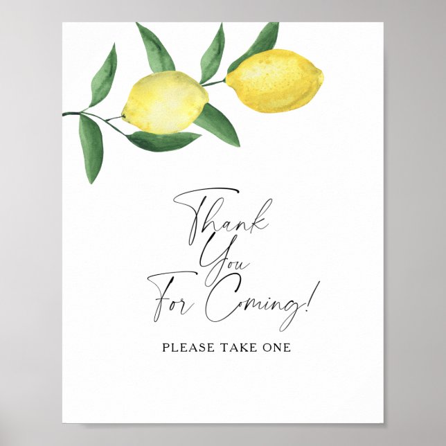 Poster Citrons - Merci pour l'affiche à venir (Devant)