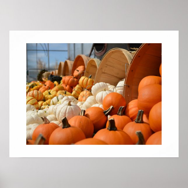 Poster Citrouille d'automne (Devant)
