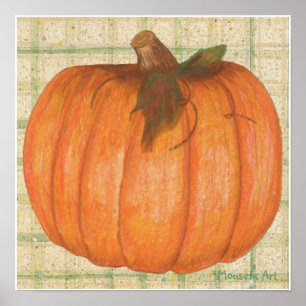 Poster Citrouille d'automne