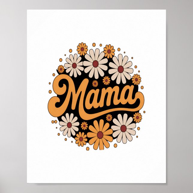 Poster Citrouille d'automne Mama (Devant)