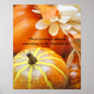 Poster Citrouille de Thanksgiving