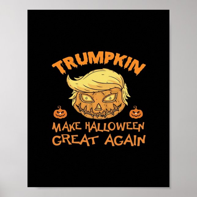 Poster Citrouille de Trumpkin Halloween (Devant)