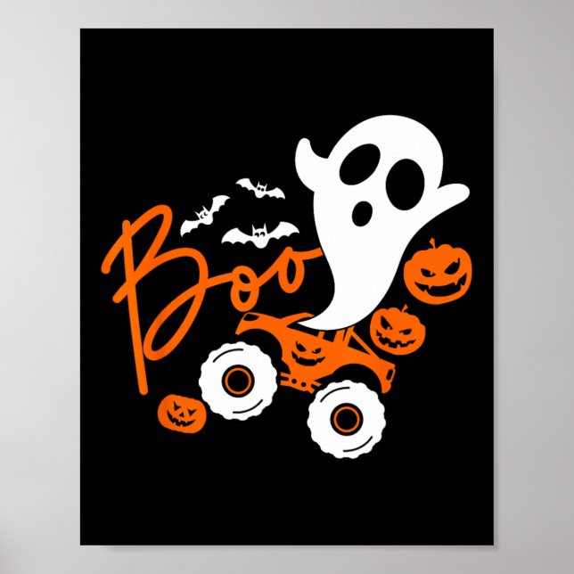 Poster Citrouille d'Halloween Monster du camion de l'hôte (Devant)