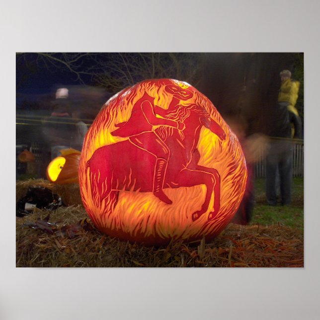 Poster Citrouille d'Halloween sculpté Sleepy Hollow (Devant)