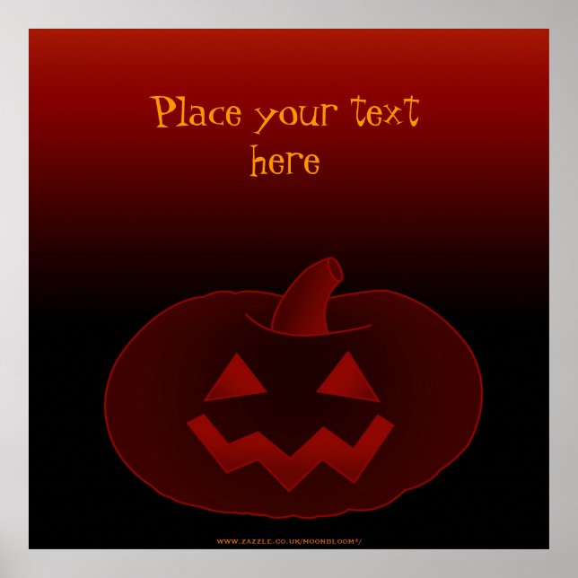 Poster Citrouille Halloween 002 (Devant)