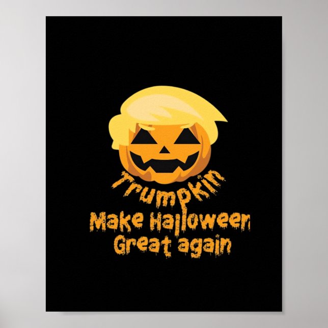 Poster Citrouille Halloween Design (Devant)