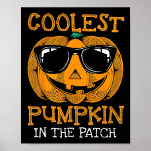 Poster Citrouille Le Plus Coolest Dans Le Patch Toddler G