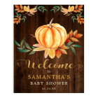 Citrouille orange aquarelle Bois Or Chute d'eau d'