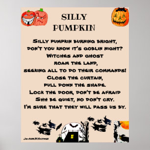 POSTER CITROUILLE SILLY
