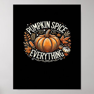 Poster Citrouille Spice Tout Slogan Citation