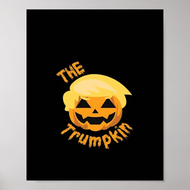 Poster Citrouille Trumpkin Halloween Design - Costume Slo (Devant)