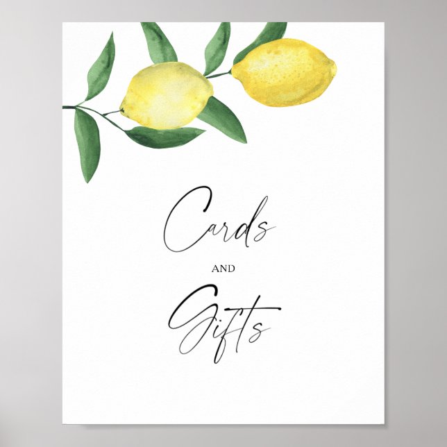 Poster Citrus - Cartes et Cadeaux (Devant)