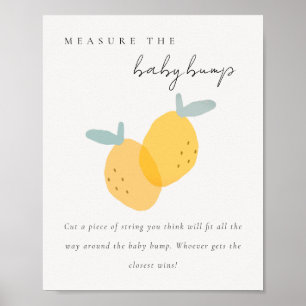 Poster Citrus Citron Mesurer Le Jeu De Bump Bébé