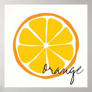 Poster Citrus d'été Orange Wall Art
