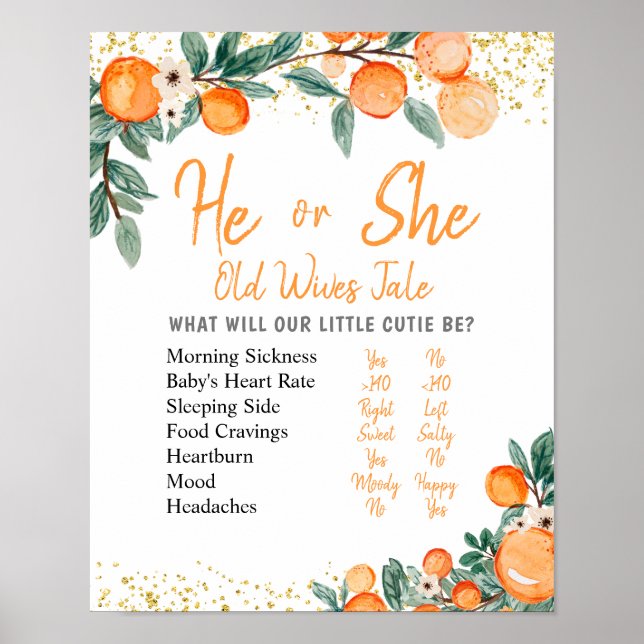 Poster Citrus Orange Genre Révéler Ancienne Femme Contes  (Devant)