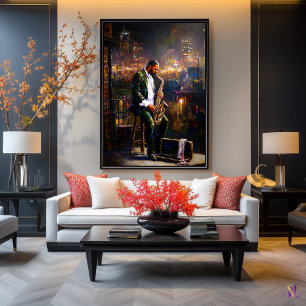 Poster City Blues - Réflexions jazz dans Contemporary