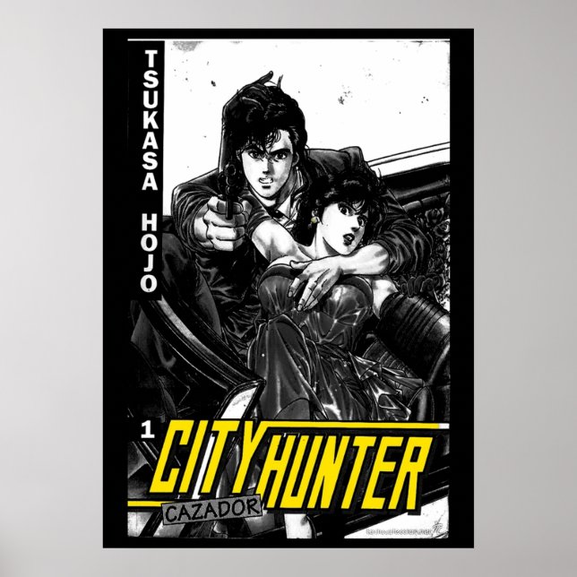 Poster City Hunter Vintage 80s (Devant)