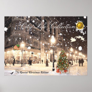 Poster City Life Collection #4, papier d'affichage de val