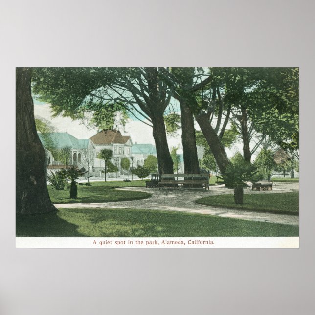 Poster City Park ViewAlameda, CA (Devant)