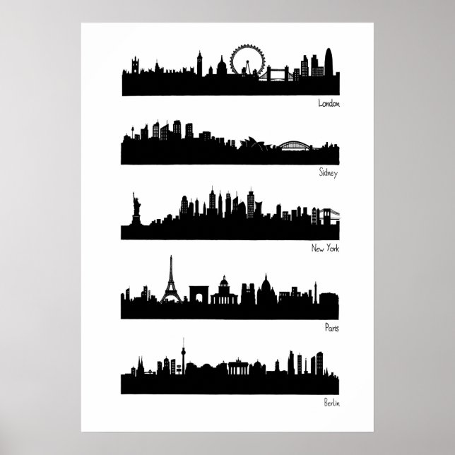 Poster City Skylines - World 3 (Devant)