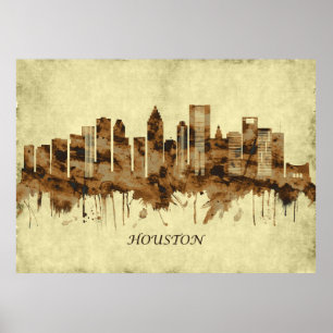 Poster Cityscape Houston