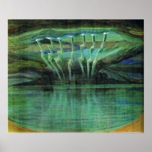 Poster Ciurlionis - Lightning 1909