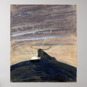 Poster Ciurlionis - Sun Is Passing Taurus 1906
