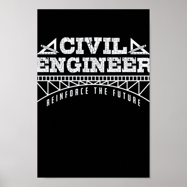 Poster Civil Engineer Reinforn The Future (Devant)