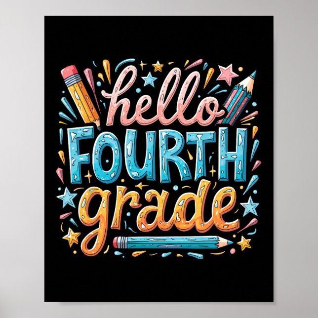 Poster Ck To School 4th Grade Set  (Devant)