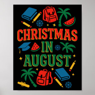 Poster Ck To School Xmas Palm Tree Graduation Noël I