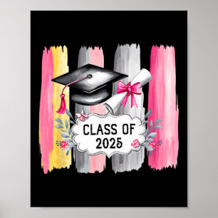 Poster Cl De 2025 Femmes Diplômée Lycée Col
