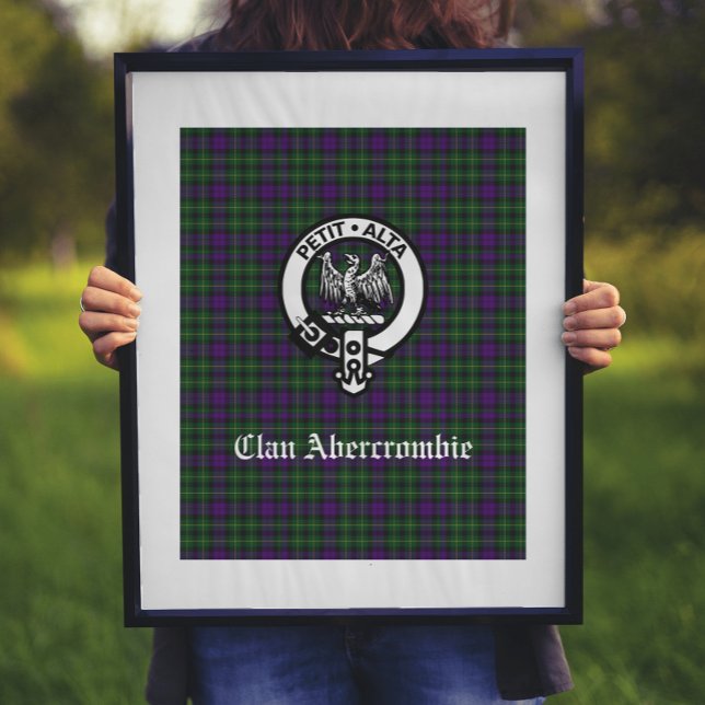 Poster Clan Abercrombie Tartan & Crest (Créateur téléchargé)