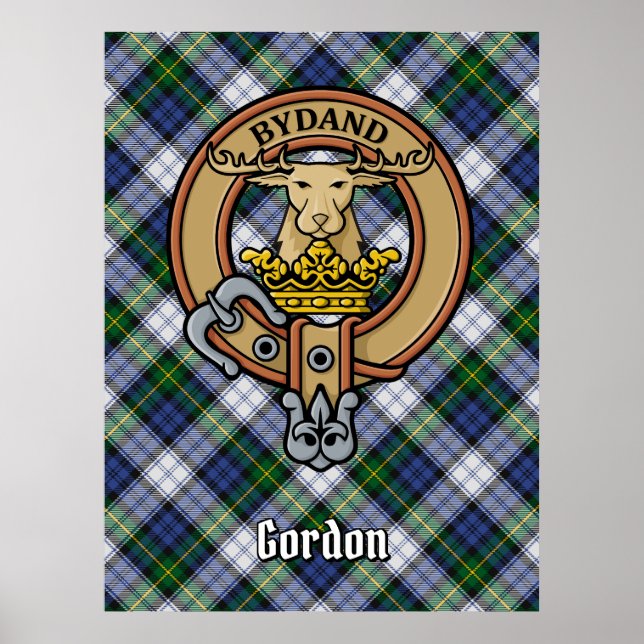 Poster Clan Gordon Crest sur le tatan de robe (Devant)