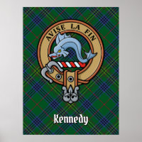 Clan Kennedy Crest sur Tartan