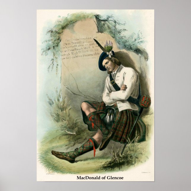 Poster Clan MacDonald de Glencoe (Devant)