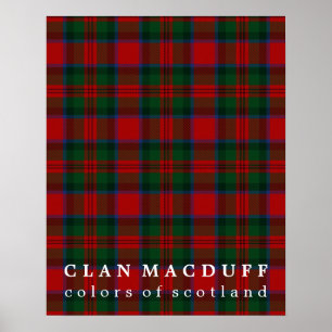 Poster Clan MacDuff Couleurs du Tartan écossais