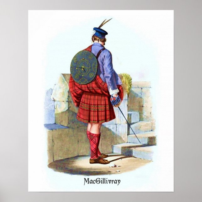 Poster Clan MacGillivray par R. R. McIan (Devant)