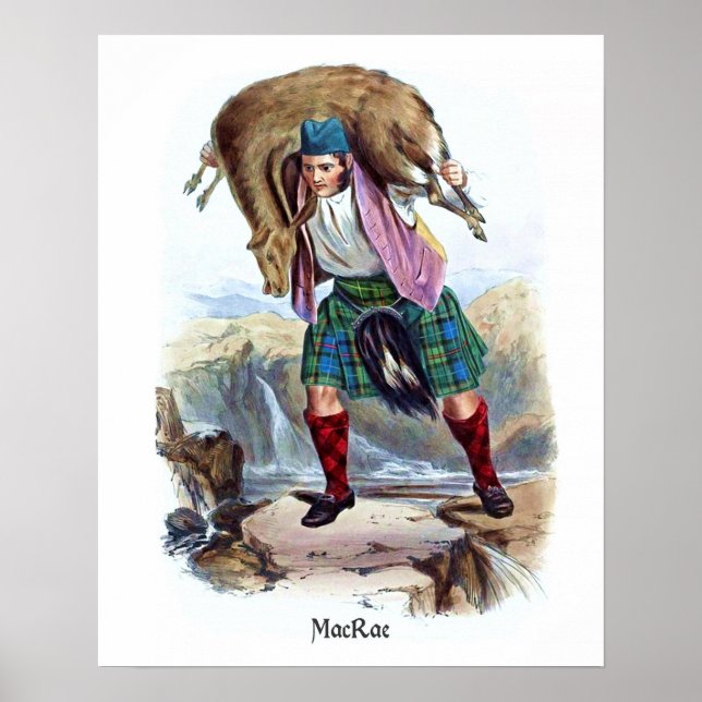 Poster Clan MacRae par R. R. McIan (Devant)