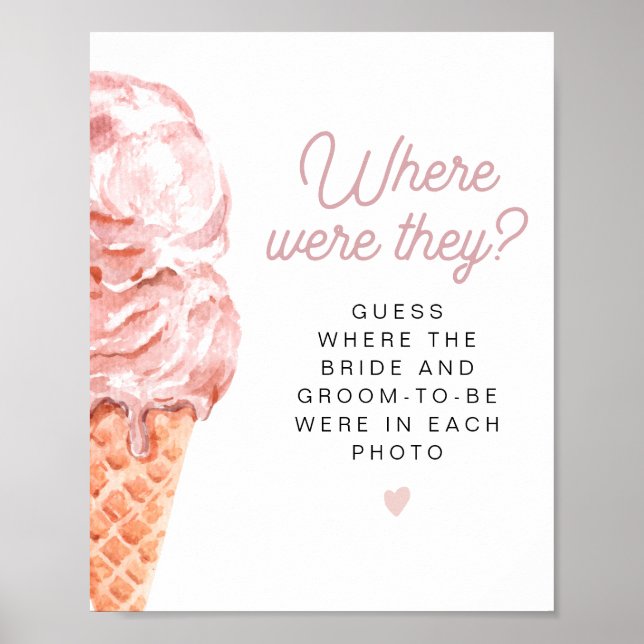 Poster CLARA Fête de Mariage Thème Glace Où Étaient-Ils (Devant)