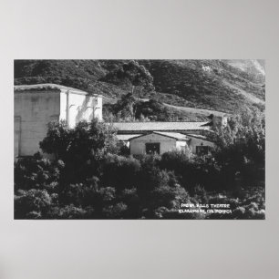 Poster Claremont, Californie Vue du théâtre de Padua Hill